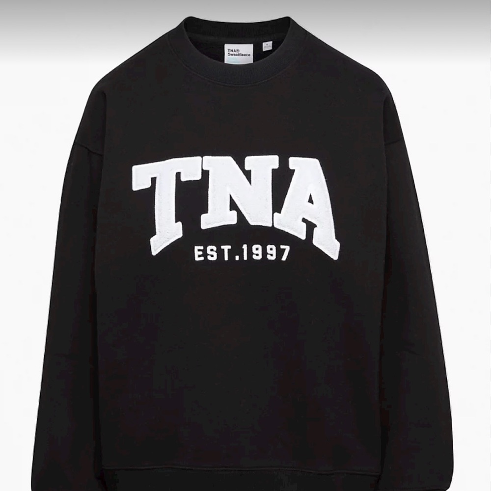TNA logo crewneck in Black and Green